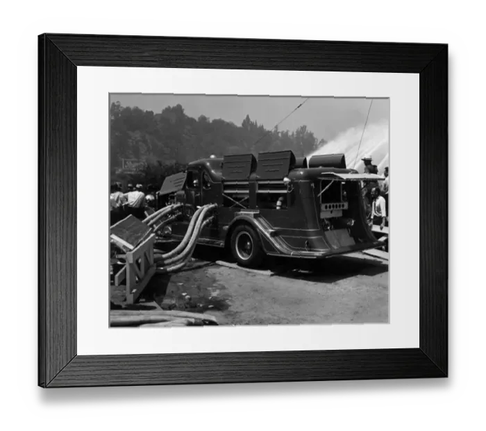 Framed Print : Los Angeles Fire Department duplex pump, USA Framed Print : Los Angeles Fire Department duplex pump, USA