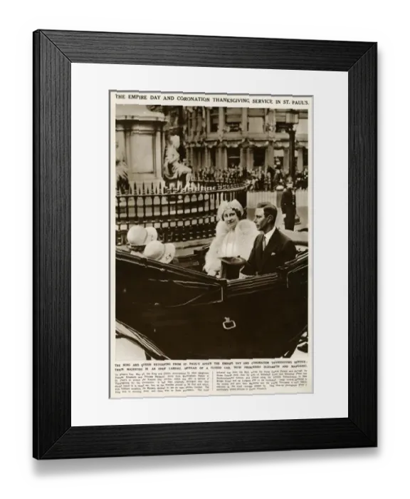 Framed Print : Empire Day and Coronation thanksgiving service at St Paul s Framed Print : Empire Day and Coronation thanksgiving service at St Paul s