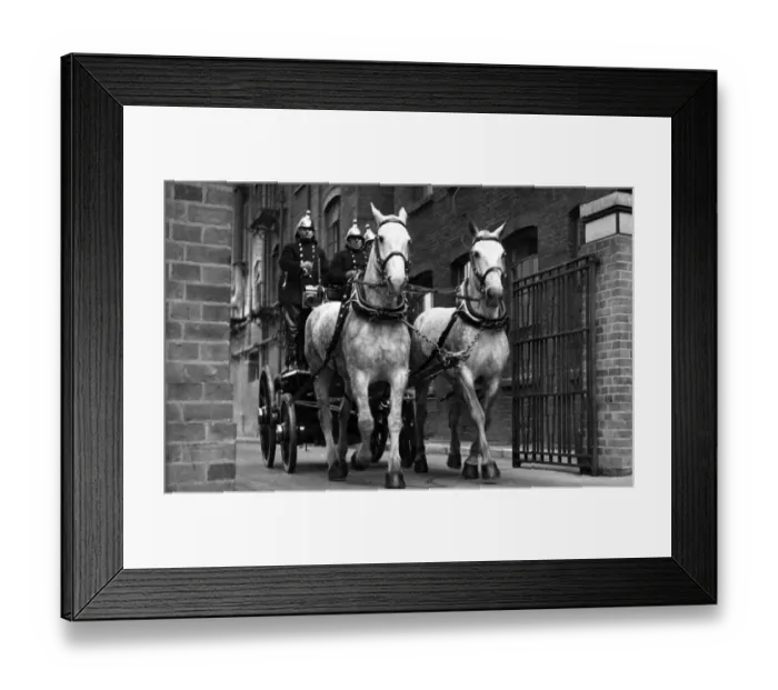 Framed Print : Horse-drawn steamer taking part in display Framed Print : Horse-drawn steamer taking part in display