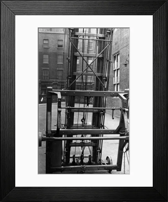 Framed Print : Ladder, carriage frame and runners Framed Print : Ladder, carriage frame and runners