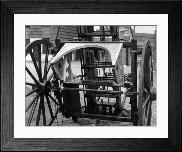 Framed Print : Ladder, carriage frame and runners Framed Print : Ladder, carriage frame and runners