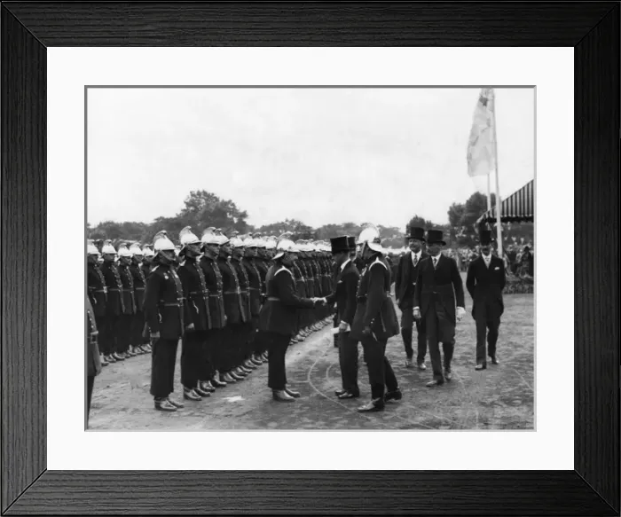 Framed Print : Prince of Wales at London Fire Brigade Annual Review Framed Print : Prince of Wales at London Fire Brigade Annual Review