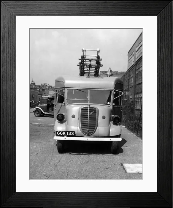 Framed Print : Merryweather escape carrying unit (front view) Framed Print : Merryweather escape carrying unit (front view)