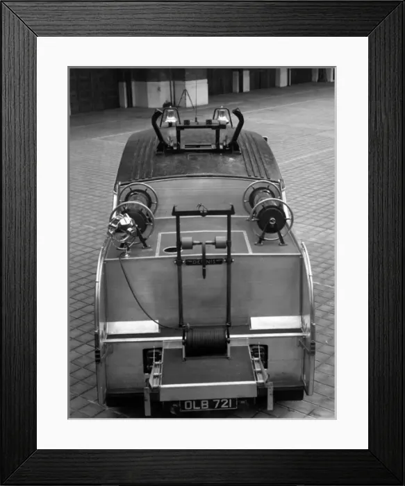 Framed Print : LFB Dennis fire engine (back view) Framed Print : LFB Dennis fire engine (back view)