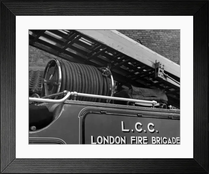 Framed Print : Close-up of LFB fire engine Framed Print : Close-up of LFB fire engine