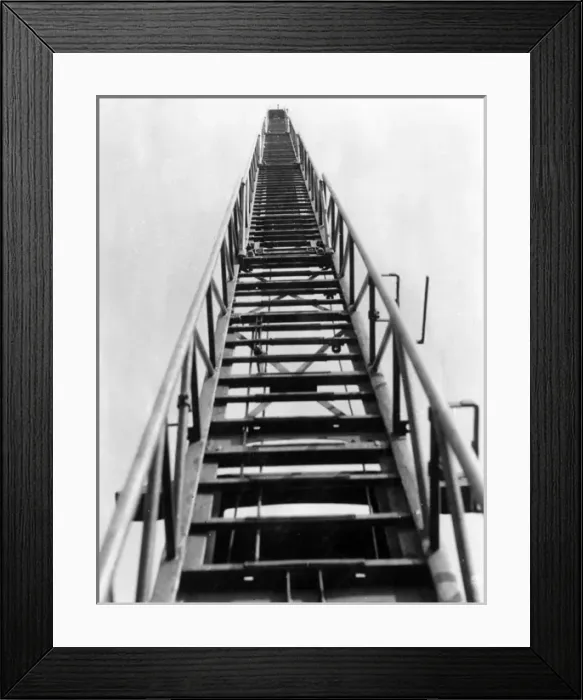 Framed Print : Ladder after repair in workshops, Lambeth HQ Framed Print : Ladder after repair in workshops, Lambeth HQ