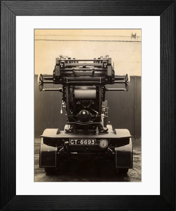 Framed Print : Morris Magirus vehicle with turntable ladder Framed Print : Morris Magirus vehicle with turntable ladder
