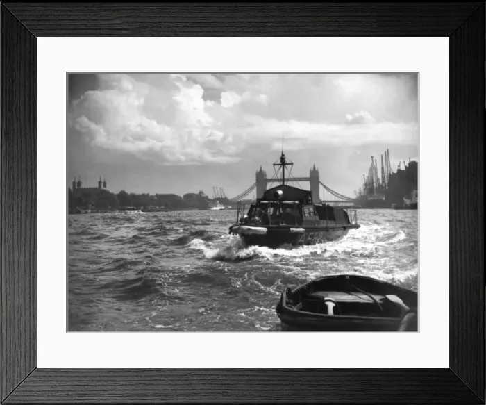 Framed Print : LFB fireboat AFB2, River Thames, Pool of London Framed Print : LFB fireboat AFB2, River Thames, Pool of London