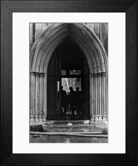 Framed Print : Blitz in London -- Holy Trinity Church, Hounslow, WW2 Framed Print : Blitz in London -- Holy Trinity Church, Hounslow, WW2