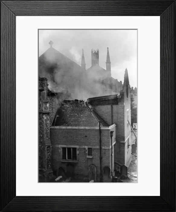 Framed Print : Blitz in London -- Holy Trinity Church, Hounslow, WW2 Framed Print : Blitz in London -- Holy Trinity Church, Hounslow, WW2