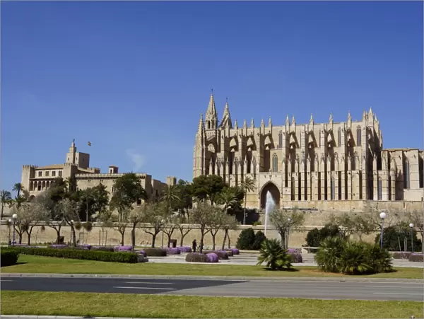 Palma, Mallorca - Cathedral Sa Seu & Almudaina Royal Palace