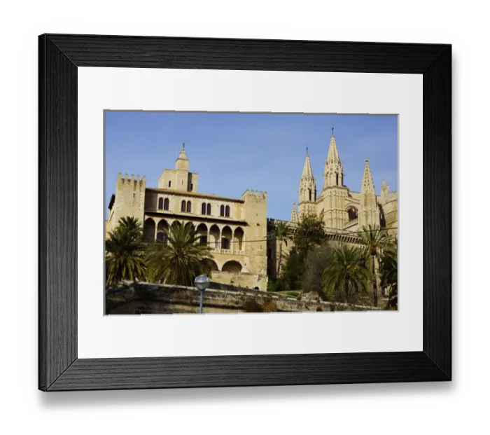 Framed Print : Palma, Mallorca - Cathedral Sa Seu, Almudaina Palace Framed Print : Palma, Mallorca - Cathedral Sa Seu, Almudaina Palace