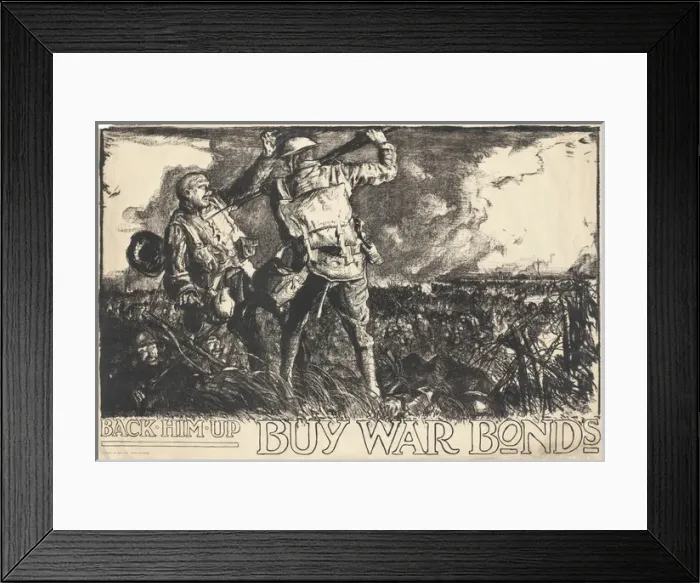 Framed Print : British Military Poster, WW1 Framed Print : British Military Poster, WW1
