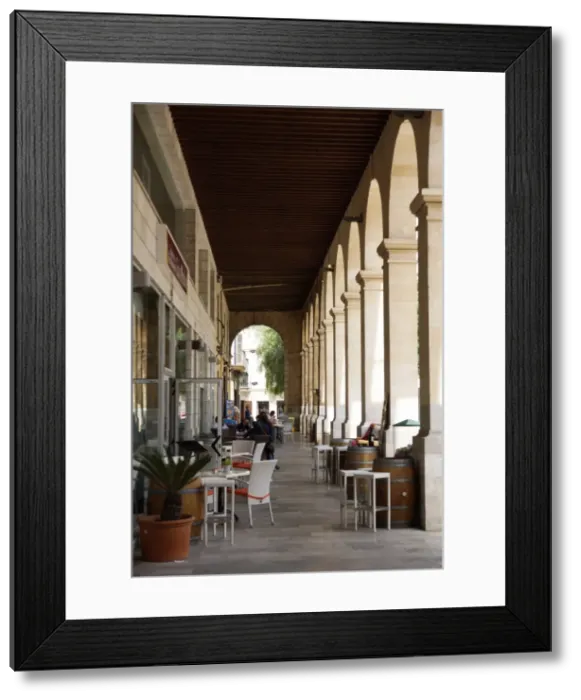 Framed Print : Mallorca, Spain - Arcade at the main square Framed Print : Mallorca, Spain - Arcade at the main square