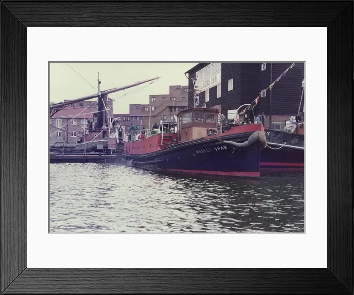 Framed Print : Massey Shaw fireboat, St Katharines Dock, East London Framed Print : Massey Shaw fireboat, St Katharines Dock, East London
