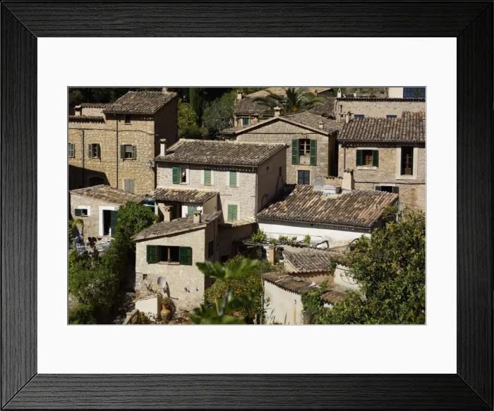 Framed Print : Deia, Mallorca, Spain, - Old Houses Framed Print : Deia, Mallorca, Spain, - Old Houses