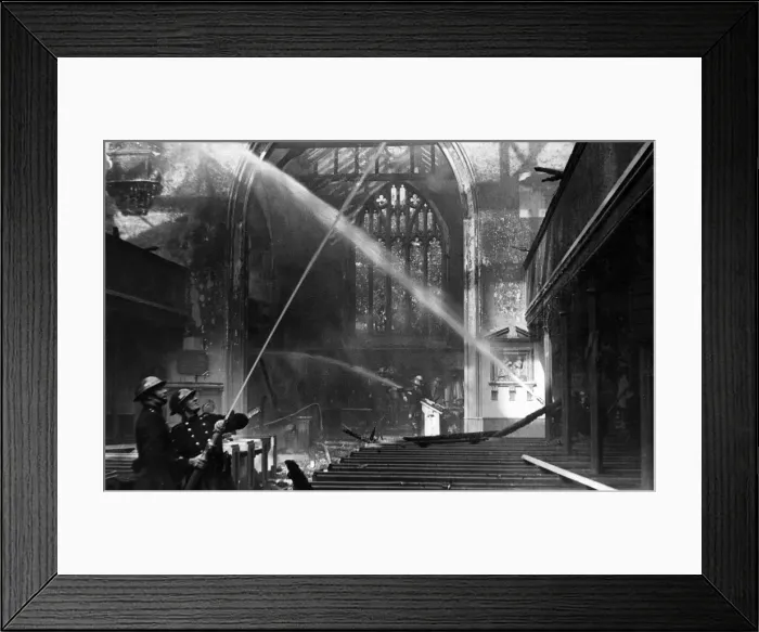 Framed Print : Blitz in London -- Holy Trinity Church, Hounslow, WW2 Framed Print : Blitz in London -- Holy Trinity Church, Hounslow, WW2