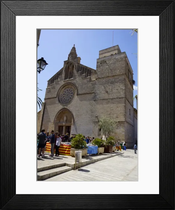 Framed Print : Alcudia, Mallorca, Spain, - Sant Jaume Church Framed Print : Alcudia, Mallorca, Spain, - Sant Jaume Church