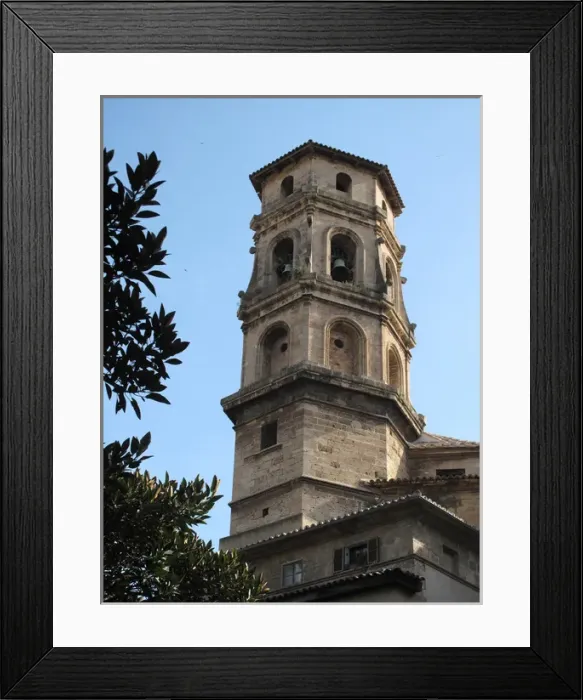 Framed Print : Palma, Mallorca, Spain, - Tower Sanct Nicolas Church Framed Print : Palma, Mallorca, Spain, - Tower Sanct Nicolas Church