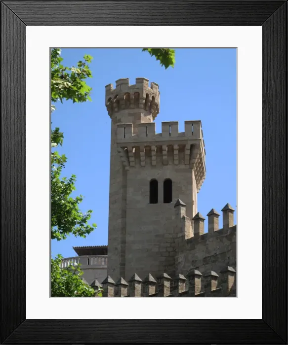Framed Print : Palma, Mallorca, Spain, - Almudaina Royal Palace Framed Print : Palma, Mallorca, Spain, - Almudaina Royal Palace