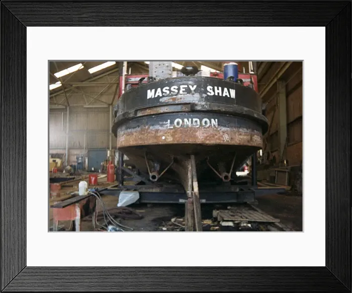 Framed Print : Massey Shaw fireboat under repair Framed Print : Massey Shaw fireboat under repair