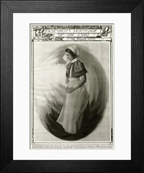 Framed Print : The Hospital Nurse, WW1
