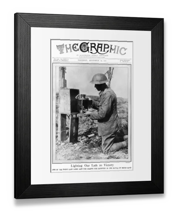 Framed Print : Graphic cover - Lighting the Menin Road Framed Print : Graphic cover - Lighting the Menin Road