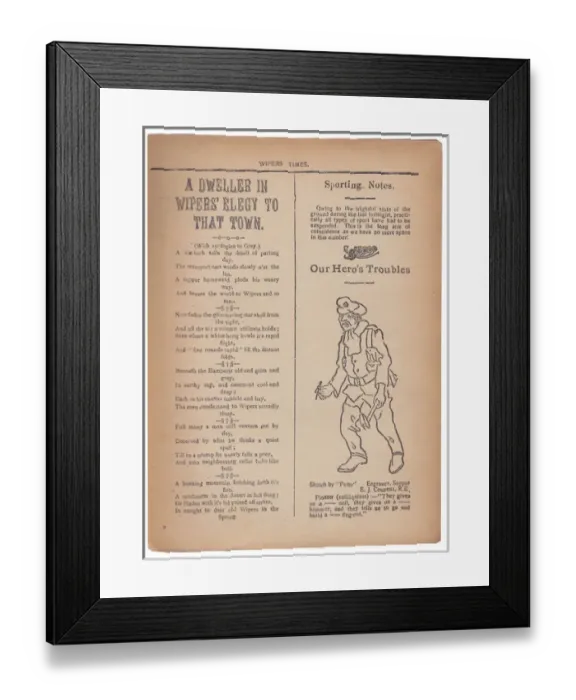 Framed Print : The Wipers Times Framed Print : The Wipers Times
