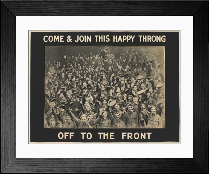 Framed Print : British Military Recruitment Poster, WW1 Framed Print : British Military Recruitment Poster, WW1