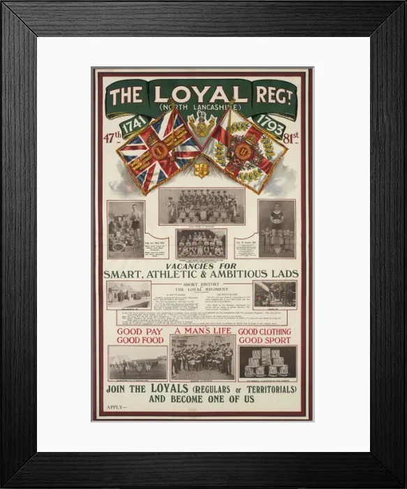 Framed Print : British Military Recruitment Poster - Inter-war period Framed Print : British Military Recruitment Poster - Inter-war period