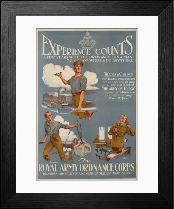 Framed Print : British Military Recruitment Poster - Inter-war period Framed Print : British Military Recruitment Poster - Inter-war period