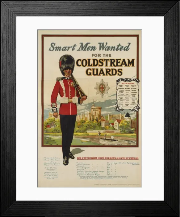 Framed Print : British Military Poster - Inter-war period Framed Print : British Military Poster - Inter-war period