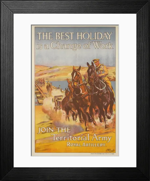 Framed Print : British Military Poster - Inter-war period Framed Print : British Military Poster - Inter-war period