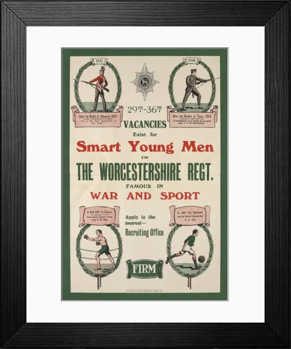 Framed Print : British Military Recruitment Poster - Inter-war period Framed Print : British Military Recruitment Poster - Inter-war period