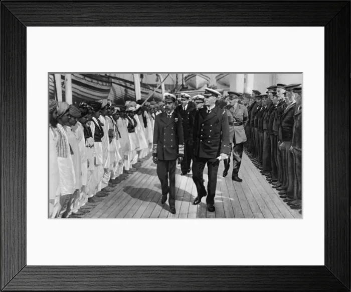 Framed Print : King George V onboard a hospital ship during World War I Framed Print : King George V onboard a hospital ship during World War I
