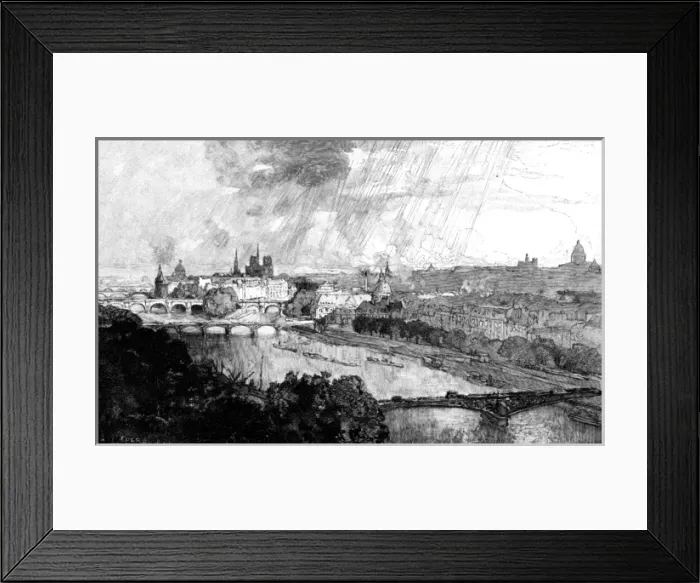 Framed Print : Paris, France - General View from Pavillon de Flore Framed Print : Paris, France - General View from Pavillon de Flore