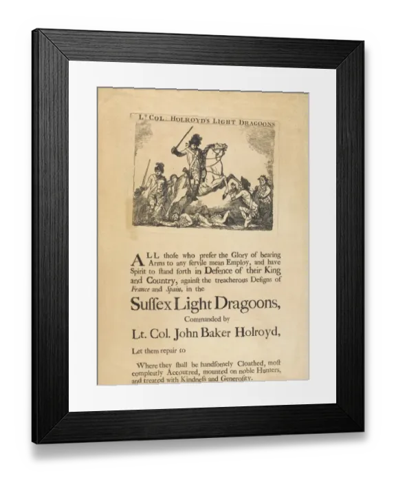 Framed Print : Recruitment Poster - British Military Framed Print : Recruitment Poster - British Military