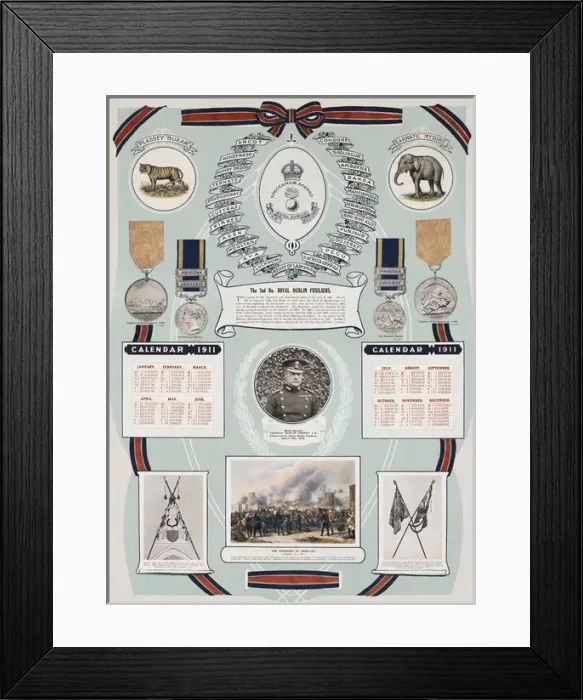 Framed Print : Calendar - British Military Framed Print : Calendar - British Military