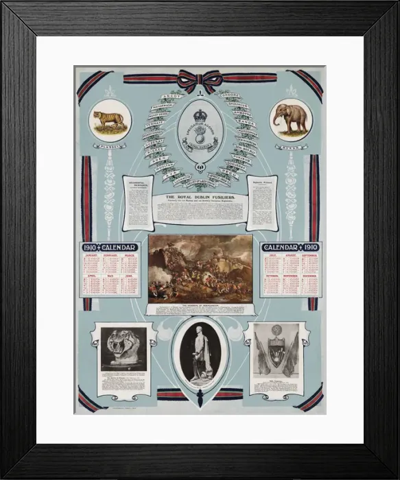 Framed Print : Calendar - British Military Framed Print : Calendar - British Military