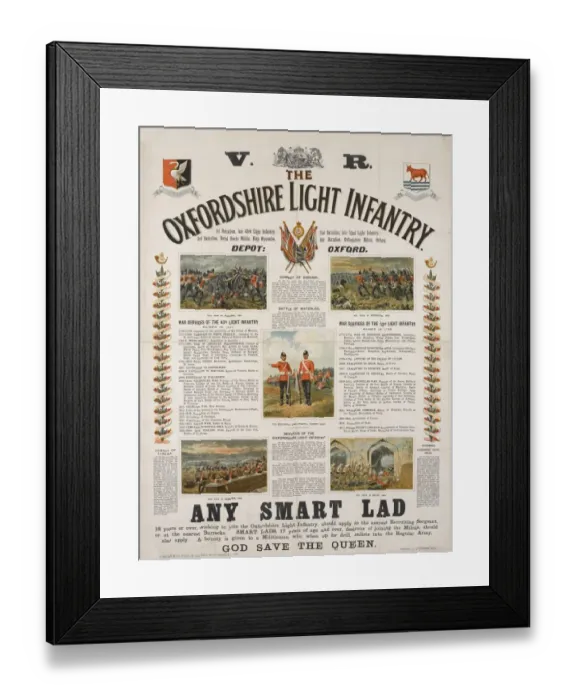 Framed Print : Recruitment Poster - British Military Framed Print : Recruitment Poster - British Military