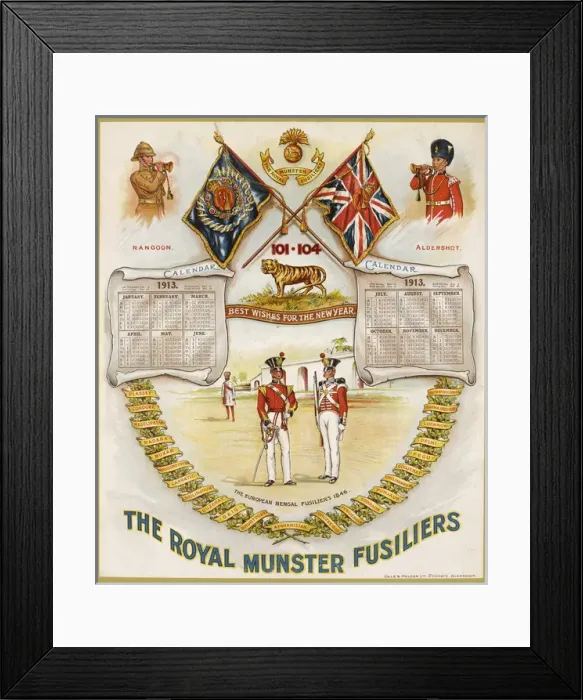 Framed Print : Calendar - British Military Framed Print : Calendar - British Military