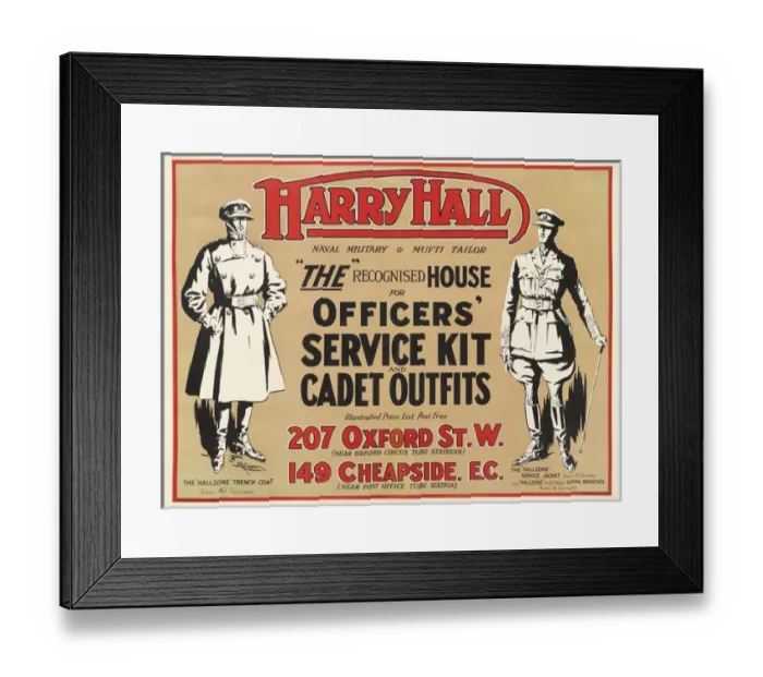 Framed Print : Poster advertising British military uniform, WW1 Framed Print : Poster advertising British military uniform, WW1