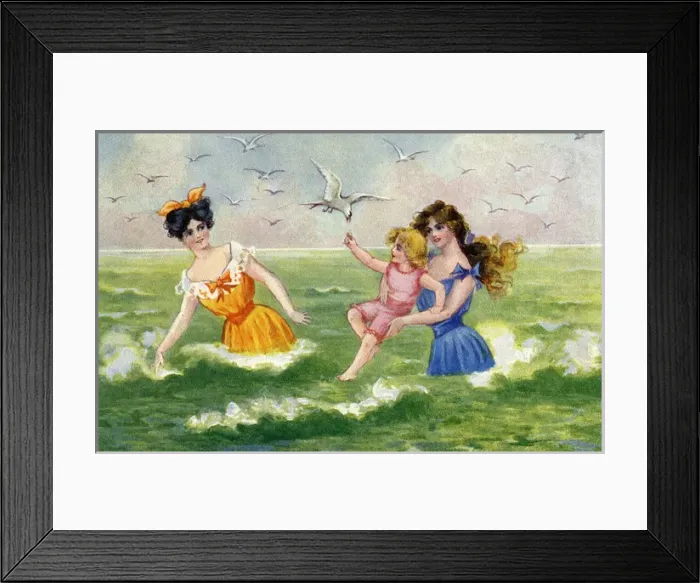 Framed Print : Seaside frolic Framed Print : Seaside frolic
