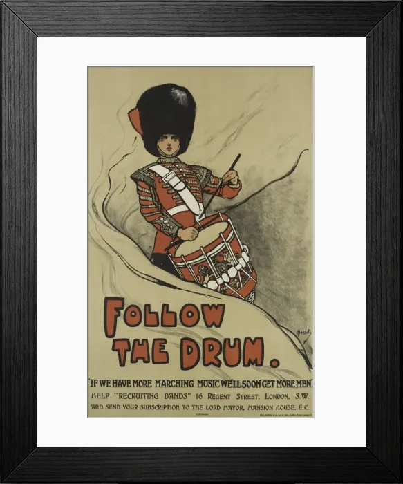 Framed Print : British Military Recruitment Poster, WW1 Framed Print : British Military Recruitment Poster, WW1