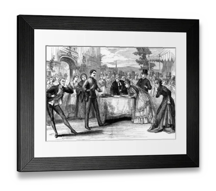 Framed Print : Scene from The Sorcerer, Gilbert and Sullivan Framed Print : Scene from The Sorcerer, Gilbert and Sullivan