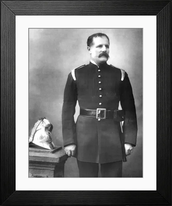 Framed Print : Fire officer in studio photograph Framed Print : Fire officer in studio photograph