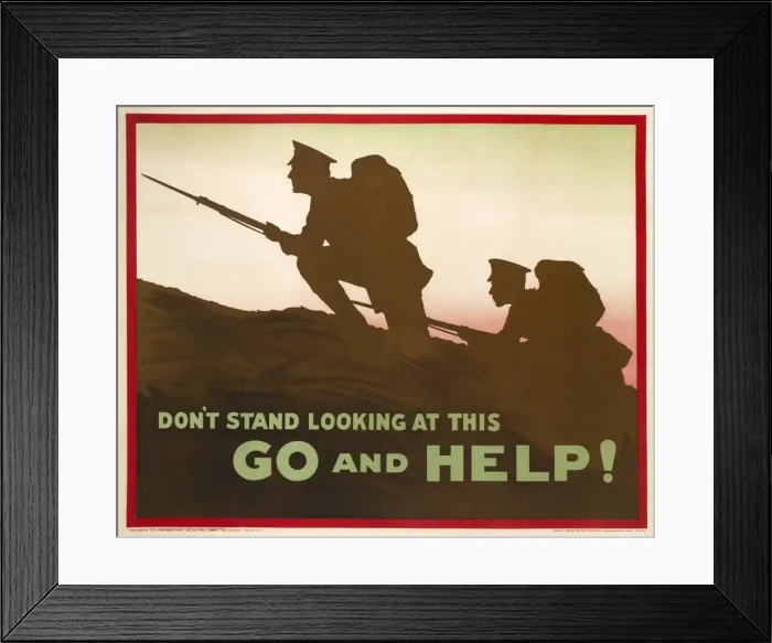 Framed Print : British Military Recruitment Poster, WW1 Framed Print : British Military Recruitment Poster, WW1