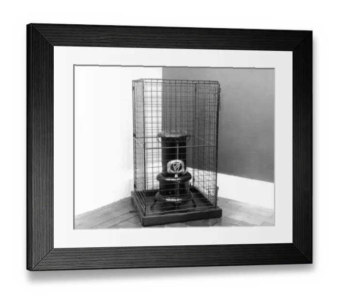 Framed Print : Fire safety -- paraffin oil stove Framed Print : Fire safety -- paraffin oil stove