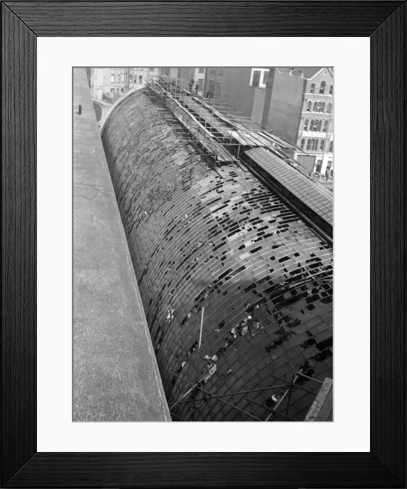Framed Print : Fire at Floral Hall, Covent Garden, London WC2 Framed Print : Fire at Floral Hall, Covent Garden, London WC2