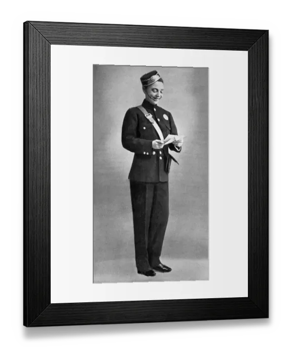 Framed Print : Vesta Tilley as a messenger boy
